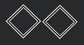 Dual Nested Diamond Graphic Embroidery Design
