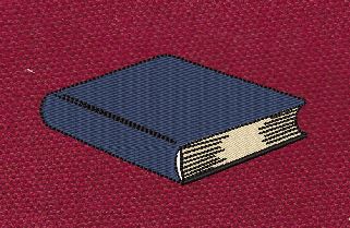 Hardcover Book Navy Classic Embroidery Design