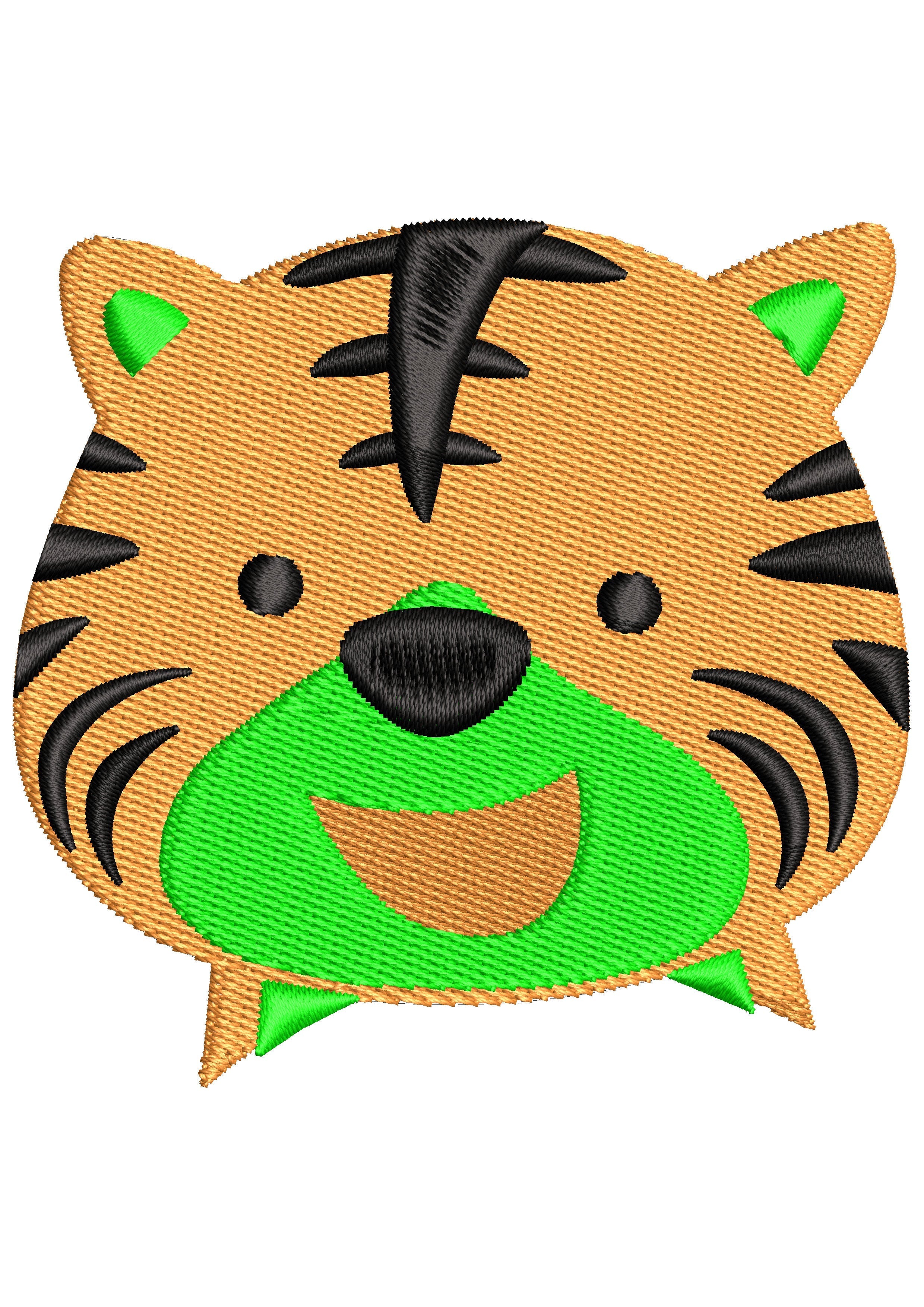 Lion Baby Head Embroidery Design
