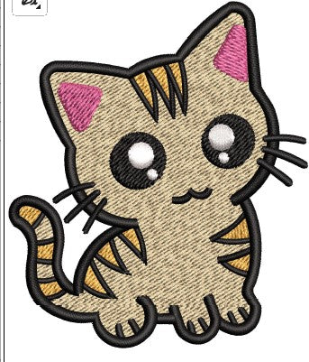 Cat Embroidery Design