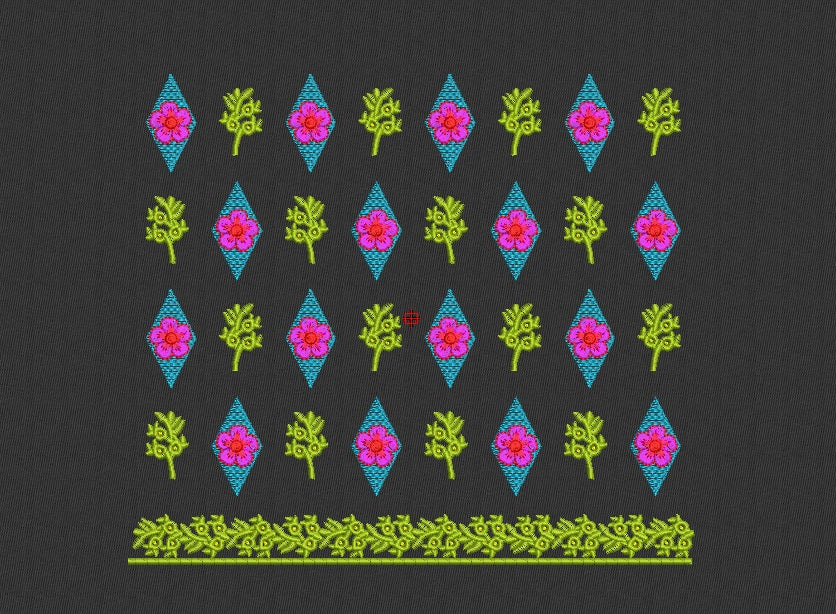 Flower Embroidery Design