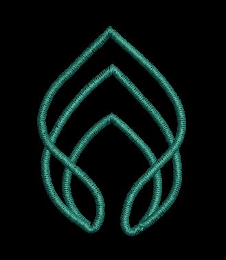 Interlocking Petal Symmetry Embroidery Design