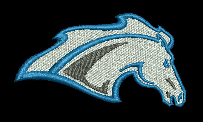 White Horse Embroidery Design
