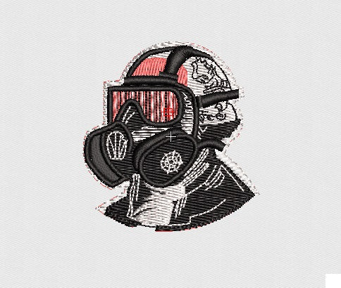 Mask Embroidery Design