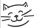 Cat Face Embroidery Design