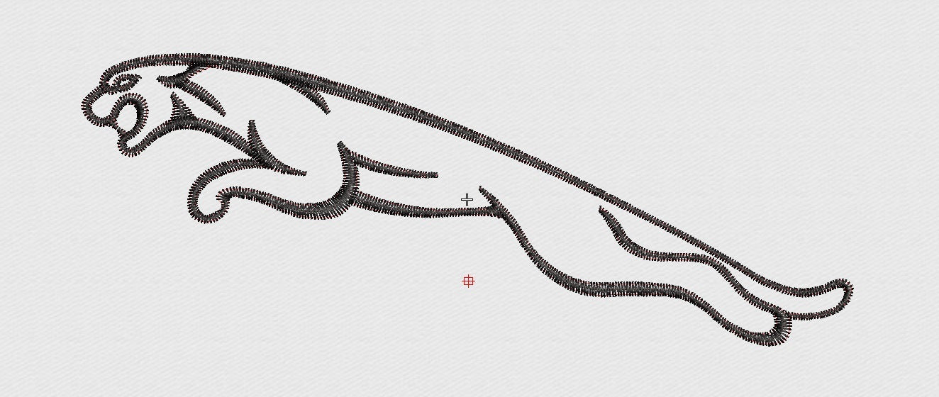 Jaguar Embroidery Design