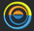 Concentric Rings Abstract Circular Embroidery Design