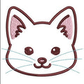 Cat Face Embroidery Design
