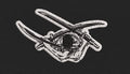 Swords Man Embroidery Design