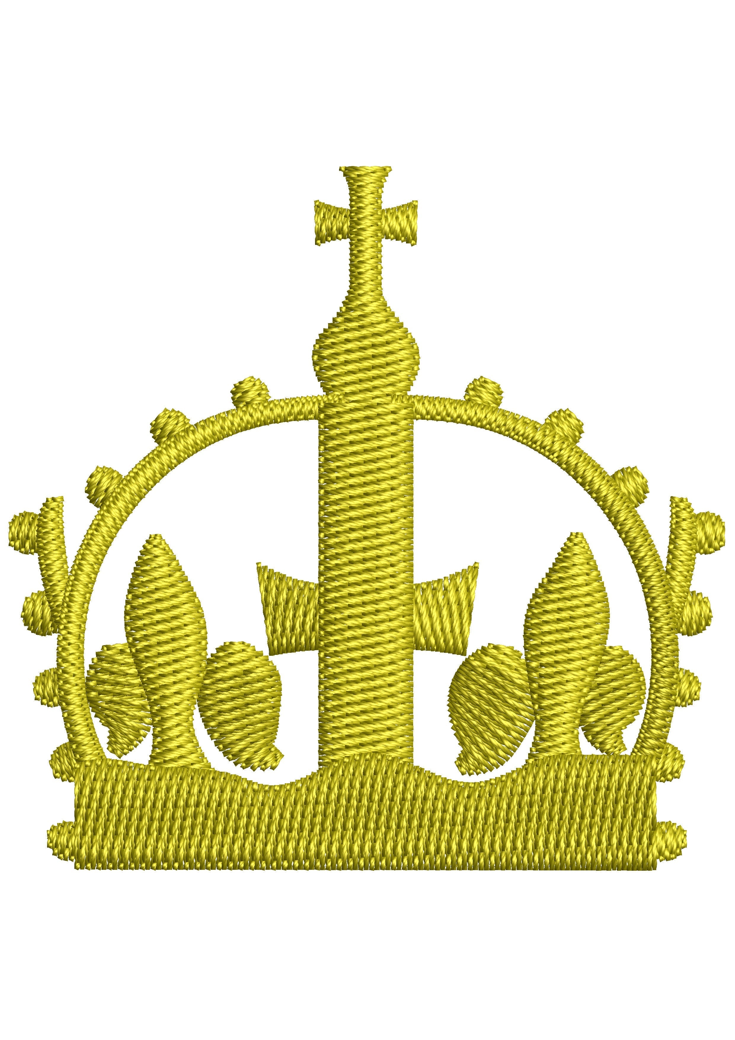 Saleeb Crown Embroidery Design