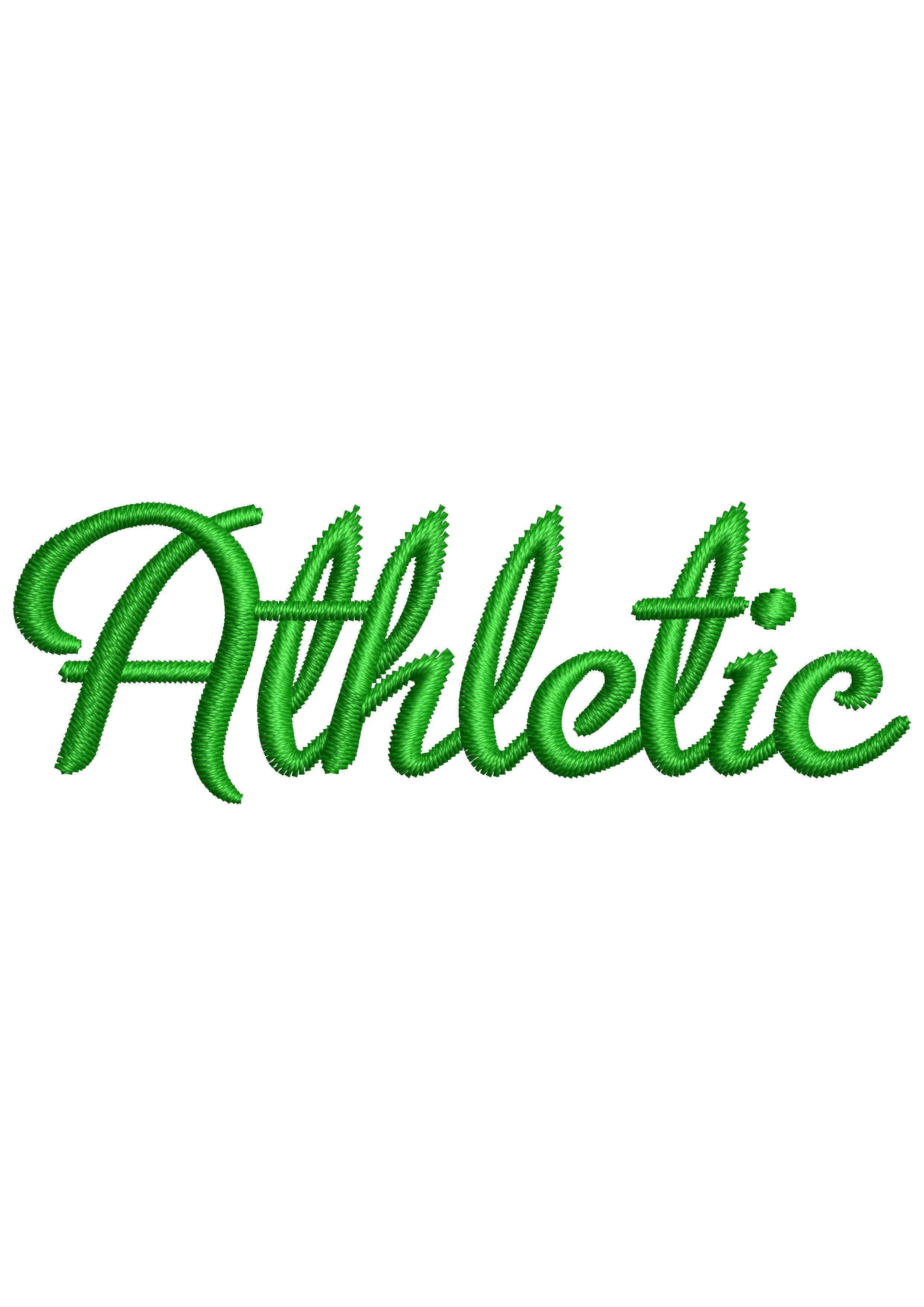 Athletic Embroidery Design
