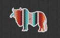 Bull Embroidery Design