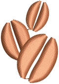 Coffee Beans Embroidery Design