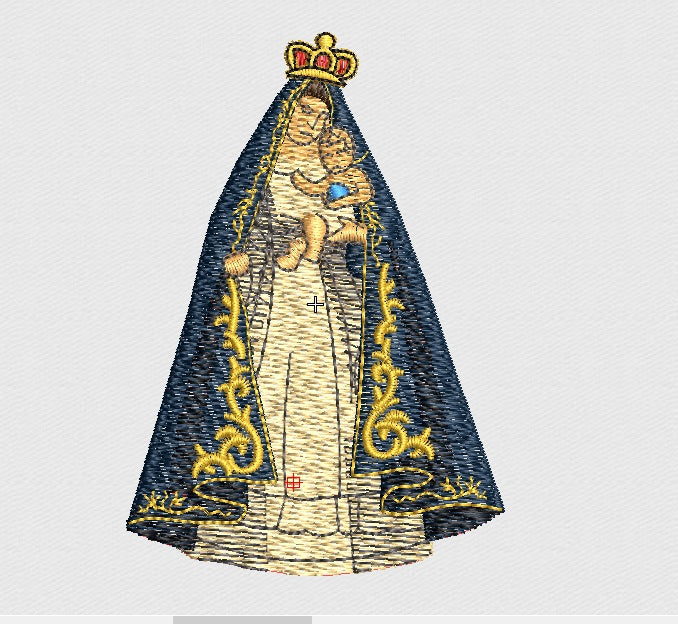 Lady Embroidery Design