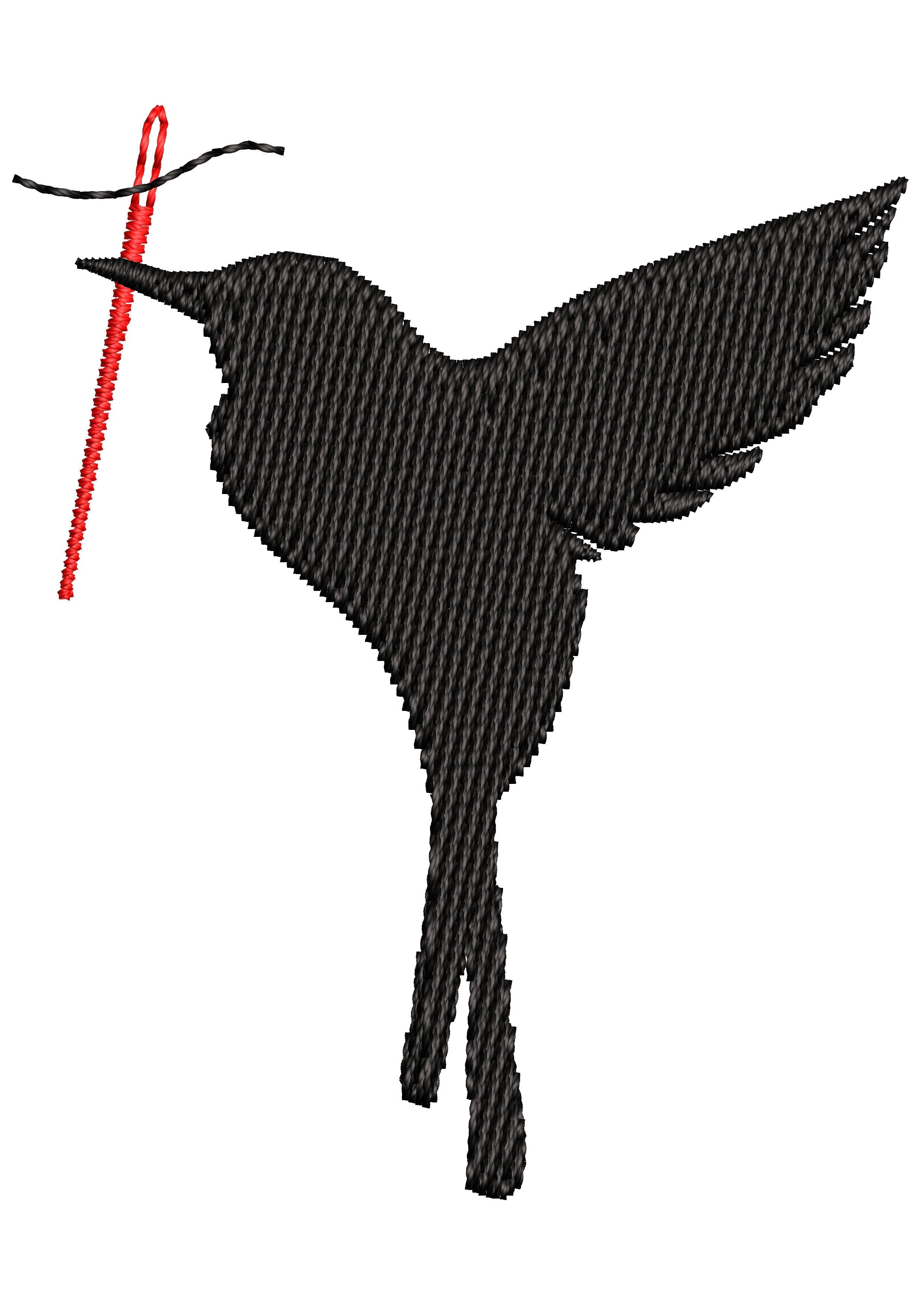 Needle Bird Embroidery Design