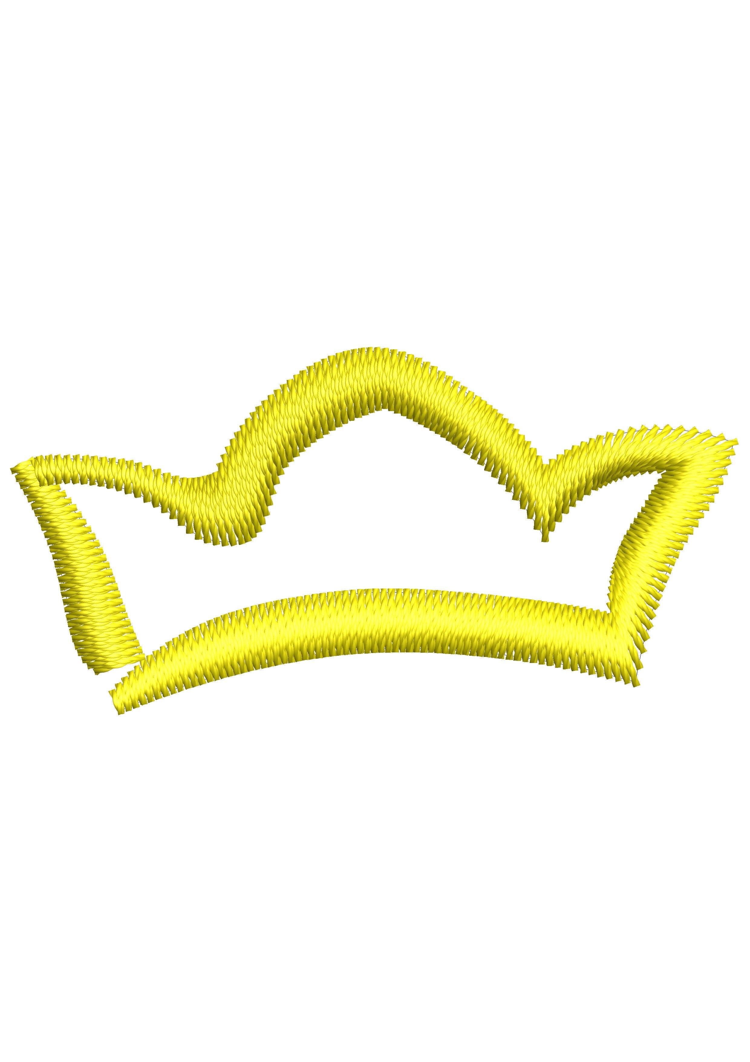 Crown Embroidery Design