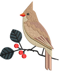 Sparrow Embroidery Design