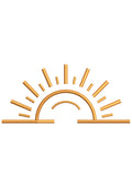 Sun Rising Embroidery Design