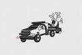 Truck Embroidery Design