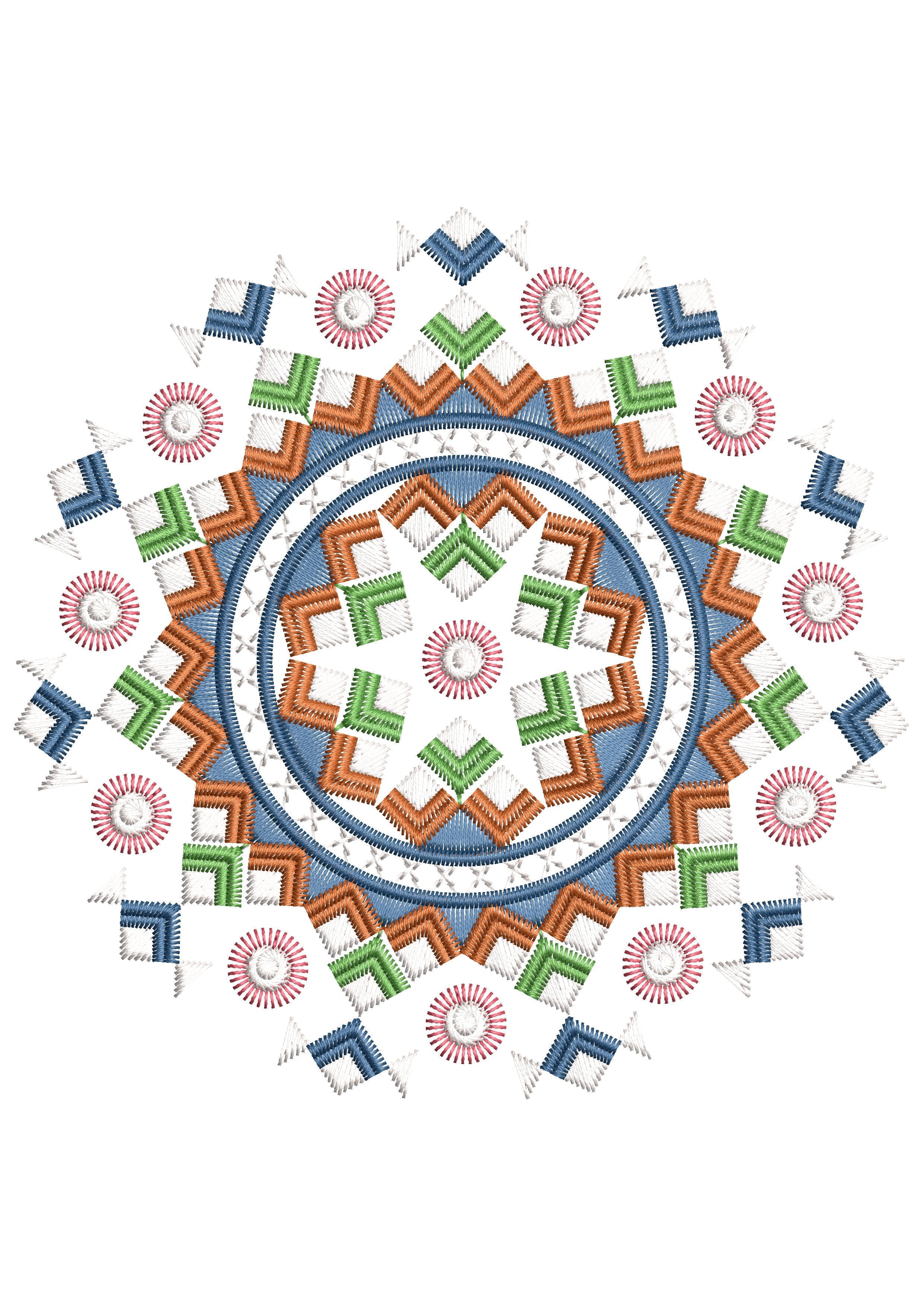 Asian Art Embroidery Design