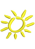 Sun Embroidery Design