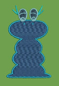 Caterpillar Figure Embroidery Design