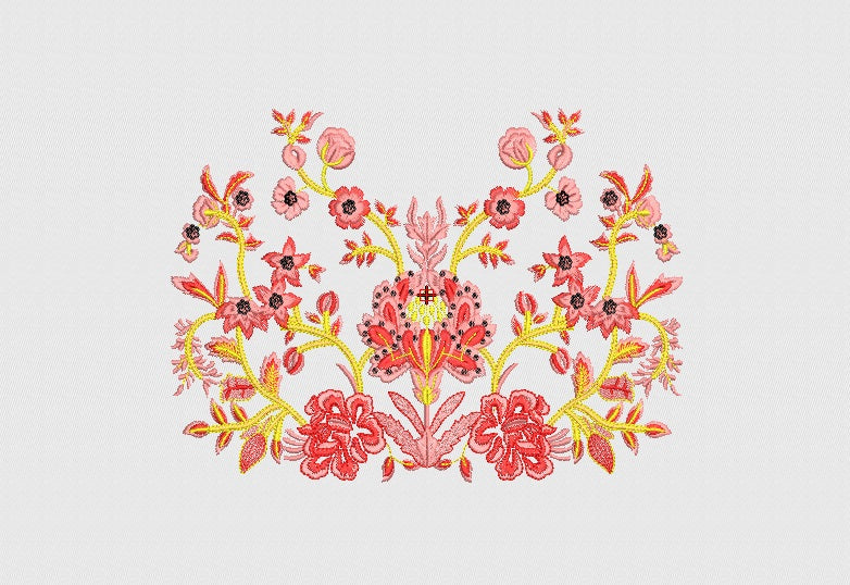 Flower Embroidery Design 857