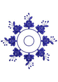 Circle Berry Embroidery Design