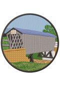 Wood House Embroidery Design