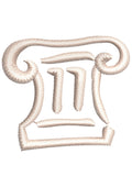Column Embroidery Design
