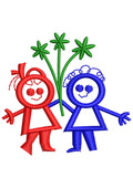 Sister Love Embroidery Design