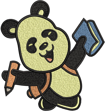 Panda Embroidery Design