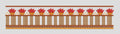 Pillar and Floral Geometric Border Embroidery Design