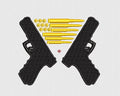 Guns Embroidery Design