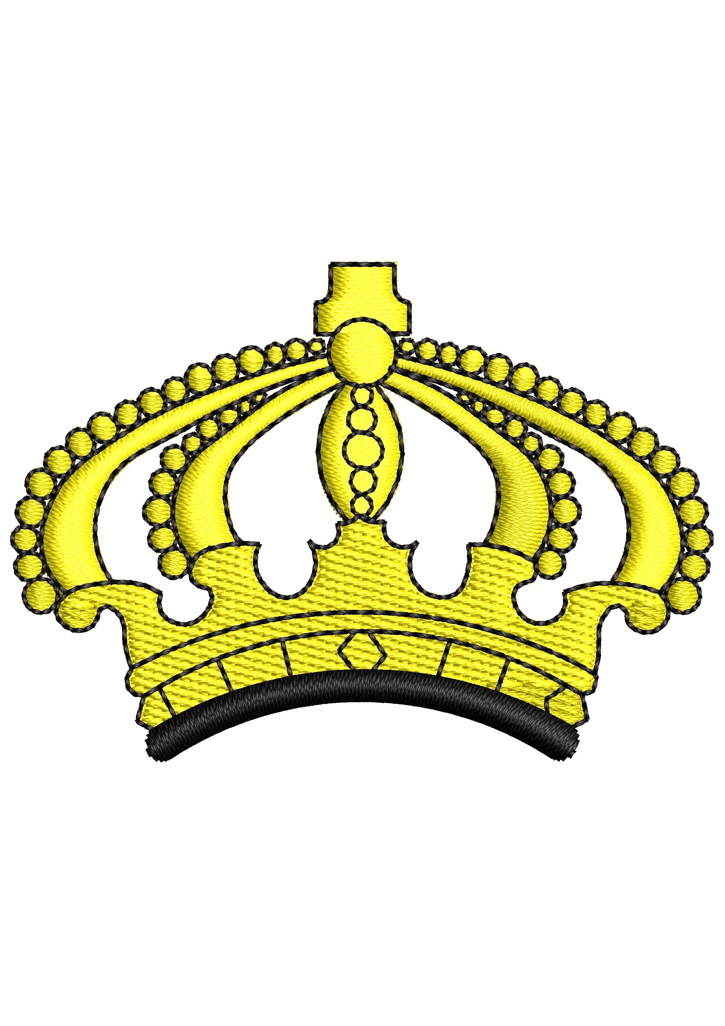 Crown Beauty Embroidery Design