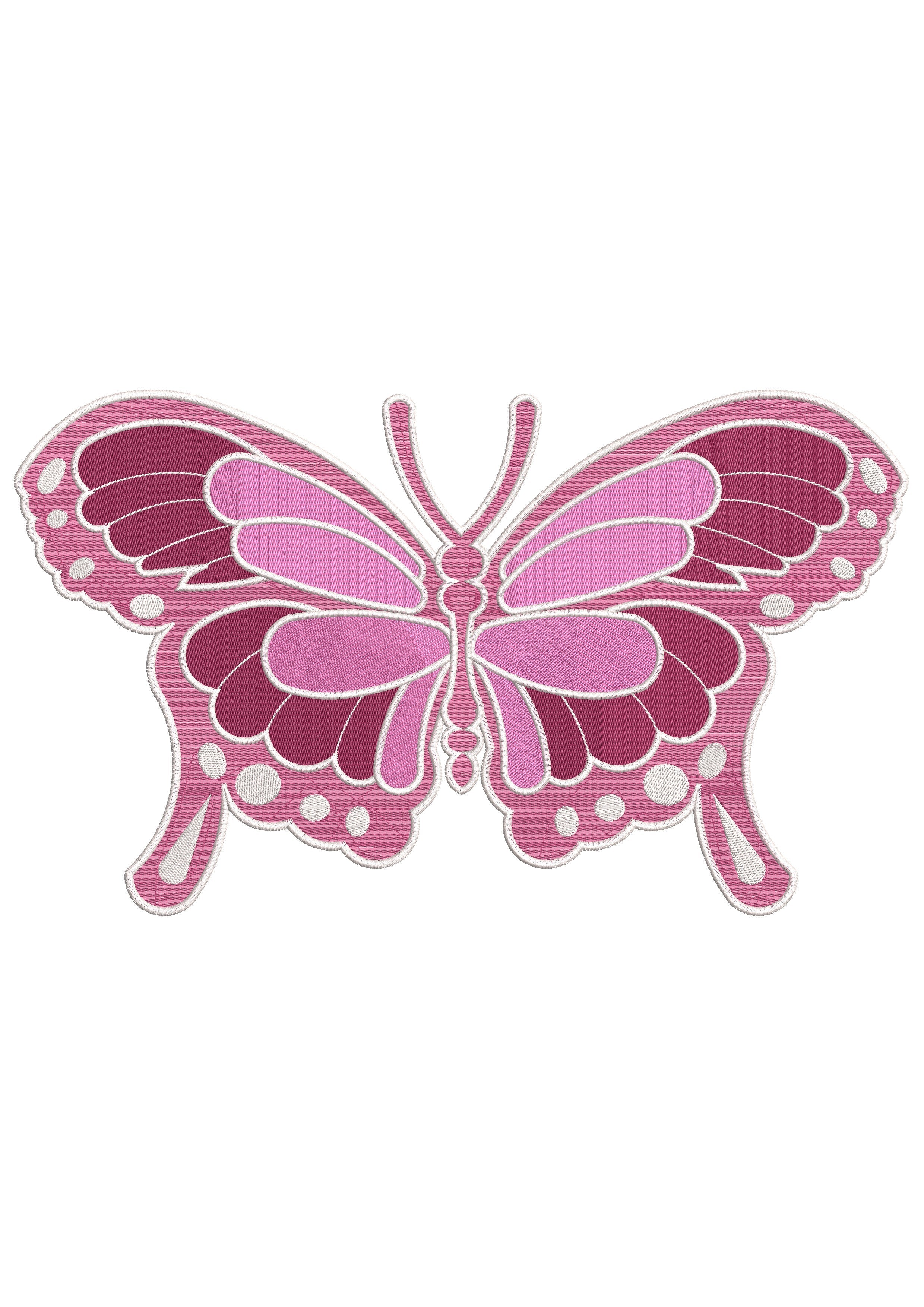 Big Butterfly Embroidery Design