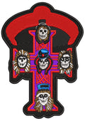 Devil Cross Embroidery Design