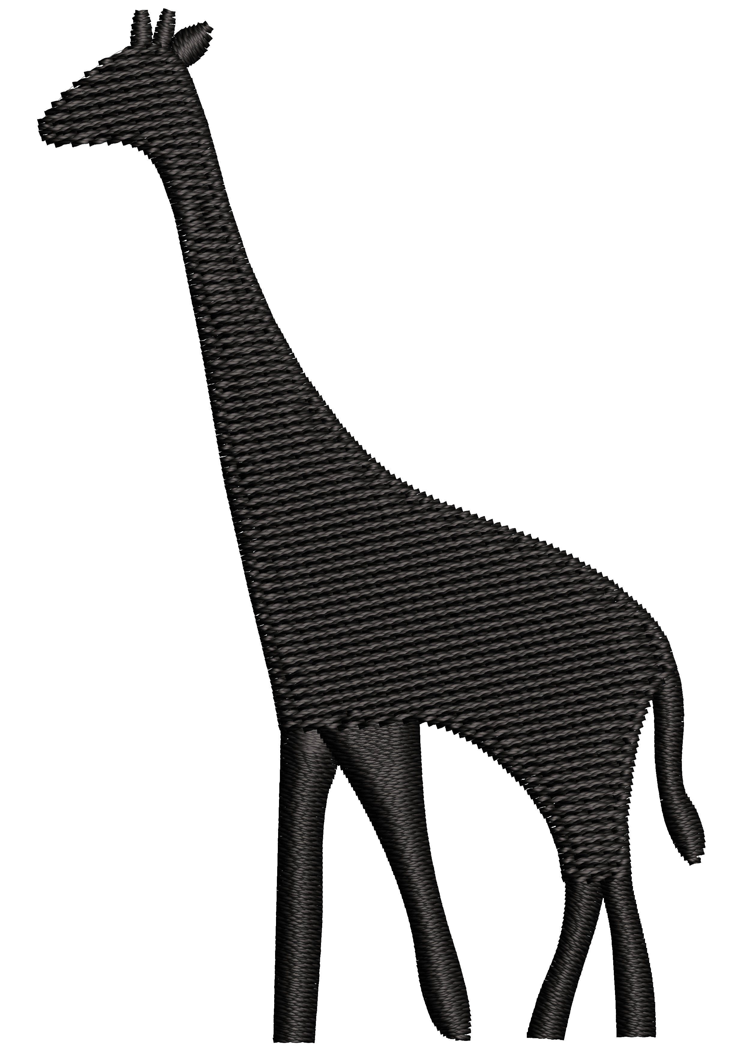 Giraffe Embroidery Design