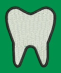 Tooth Embroidery Design
