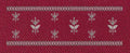 Floral Jacquard Border Golden Lines Embroidery Design