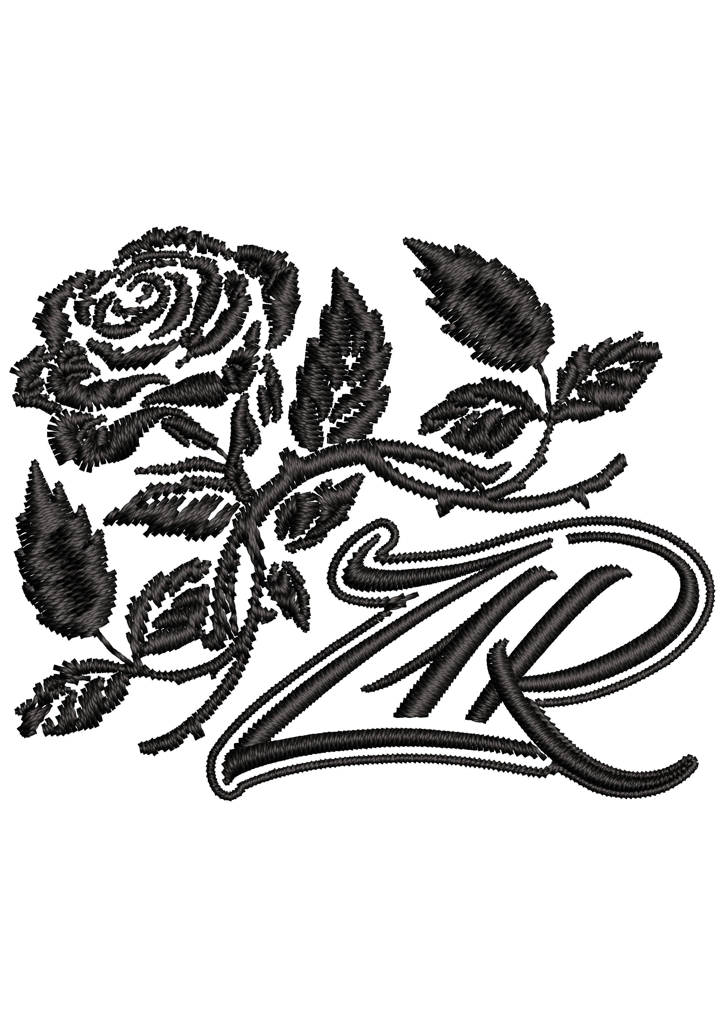 Zr Flower Embroidery Design