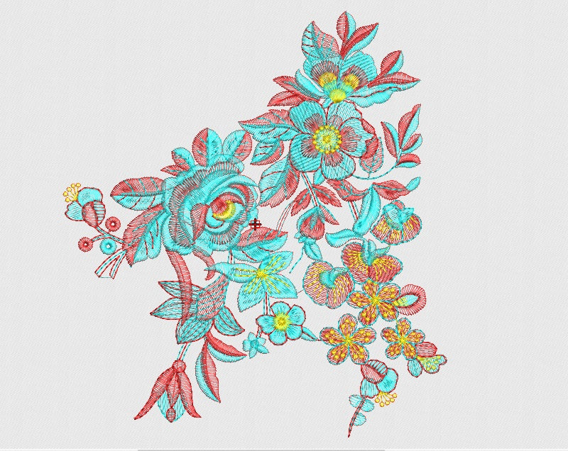Flower Embroidery Design 877