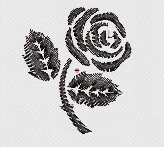 Rose Embroidery Design