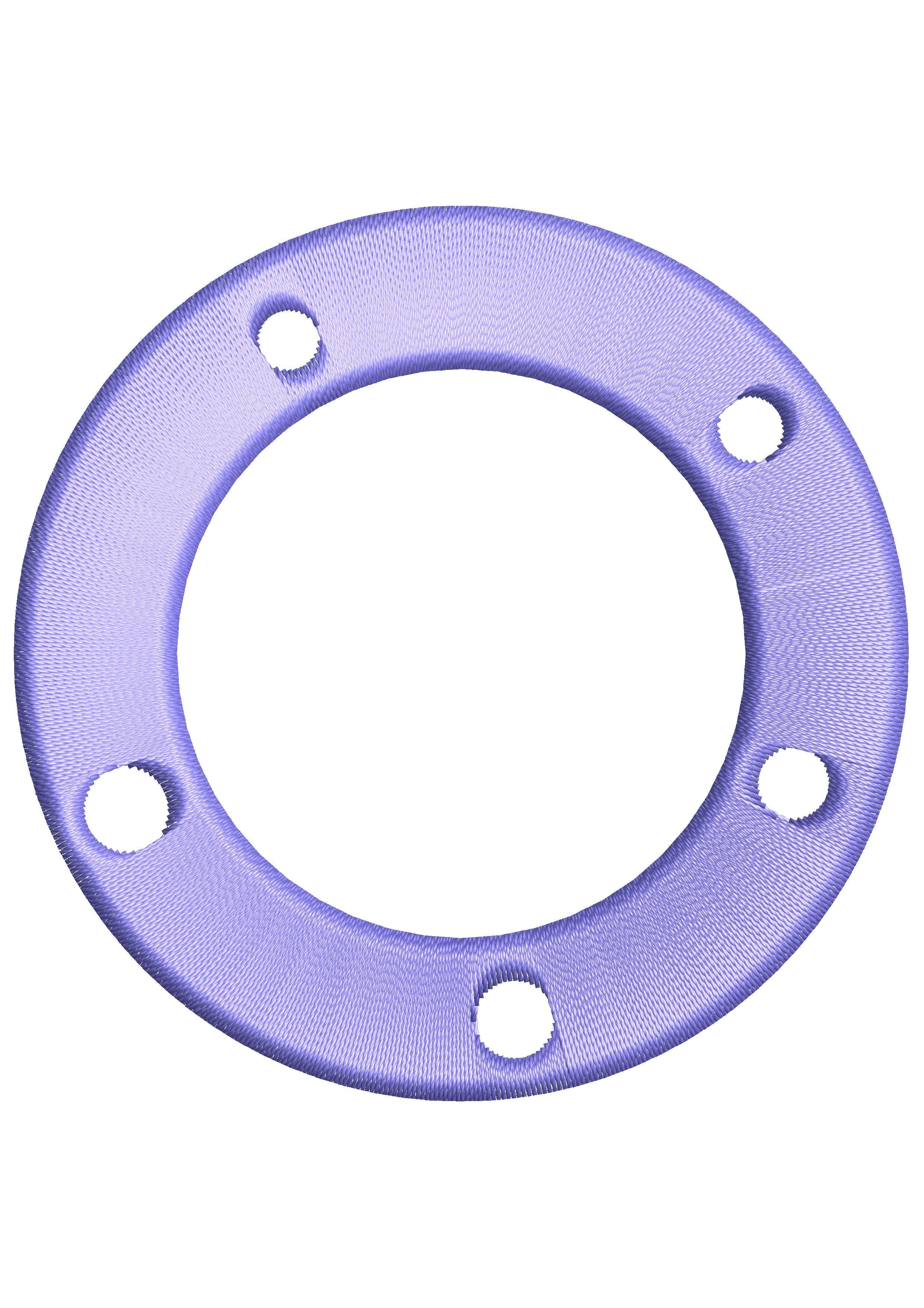 Wheel Embroidery Design