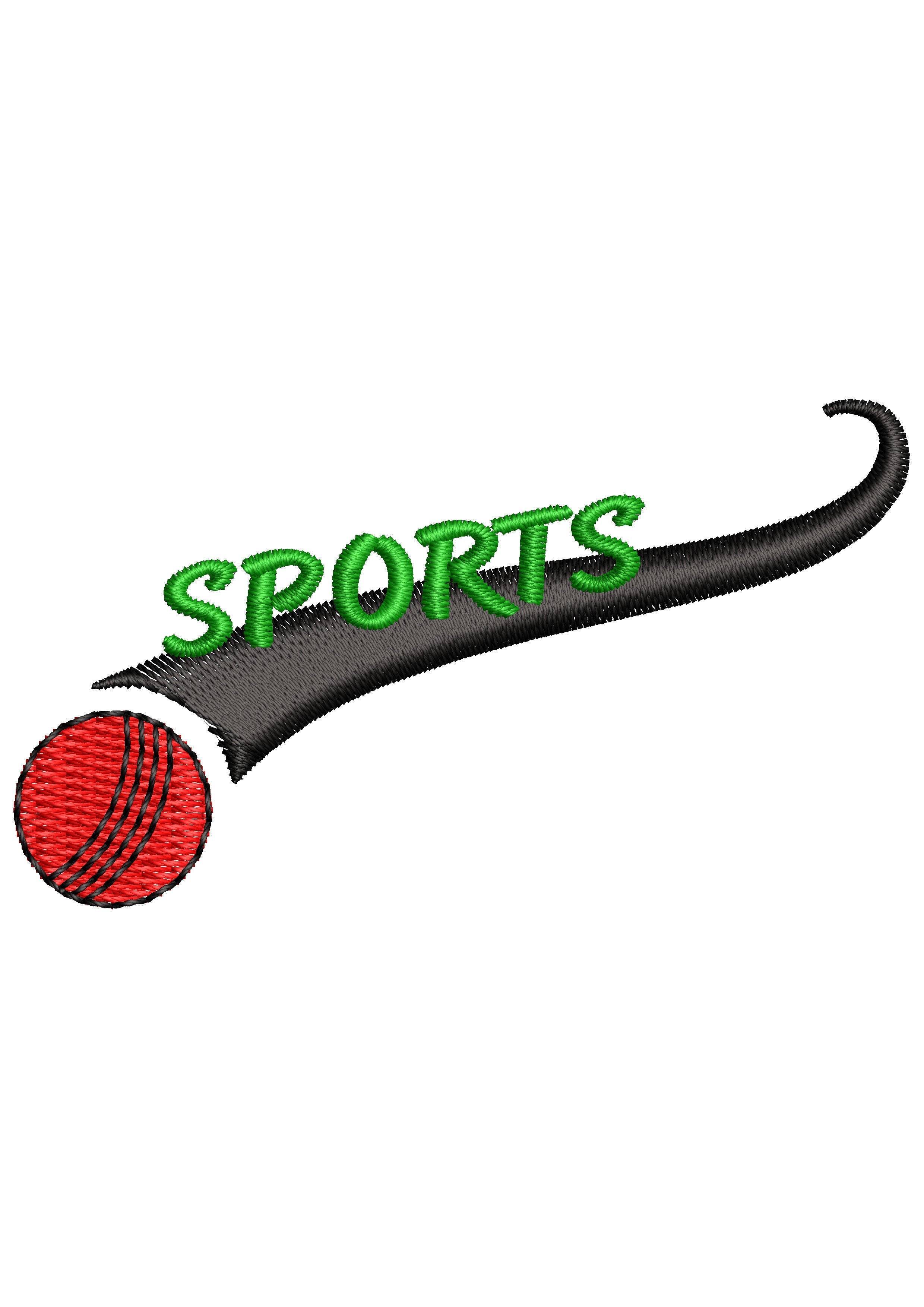Sports Embroidery Design