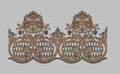 Floral Filigree Ornate Border Embroidery Design
