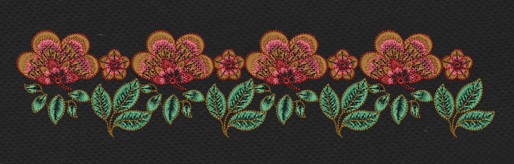 Floral Lace Rose Embroidery Design