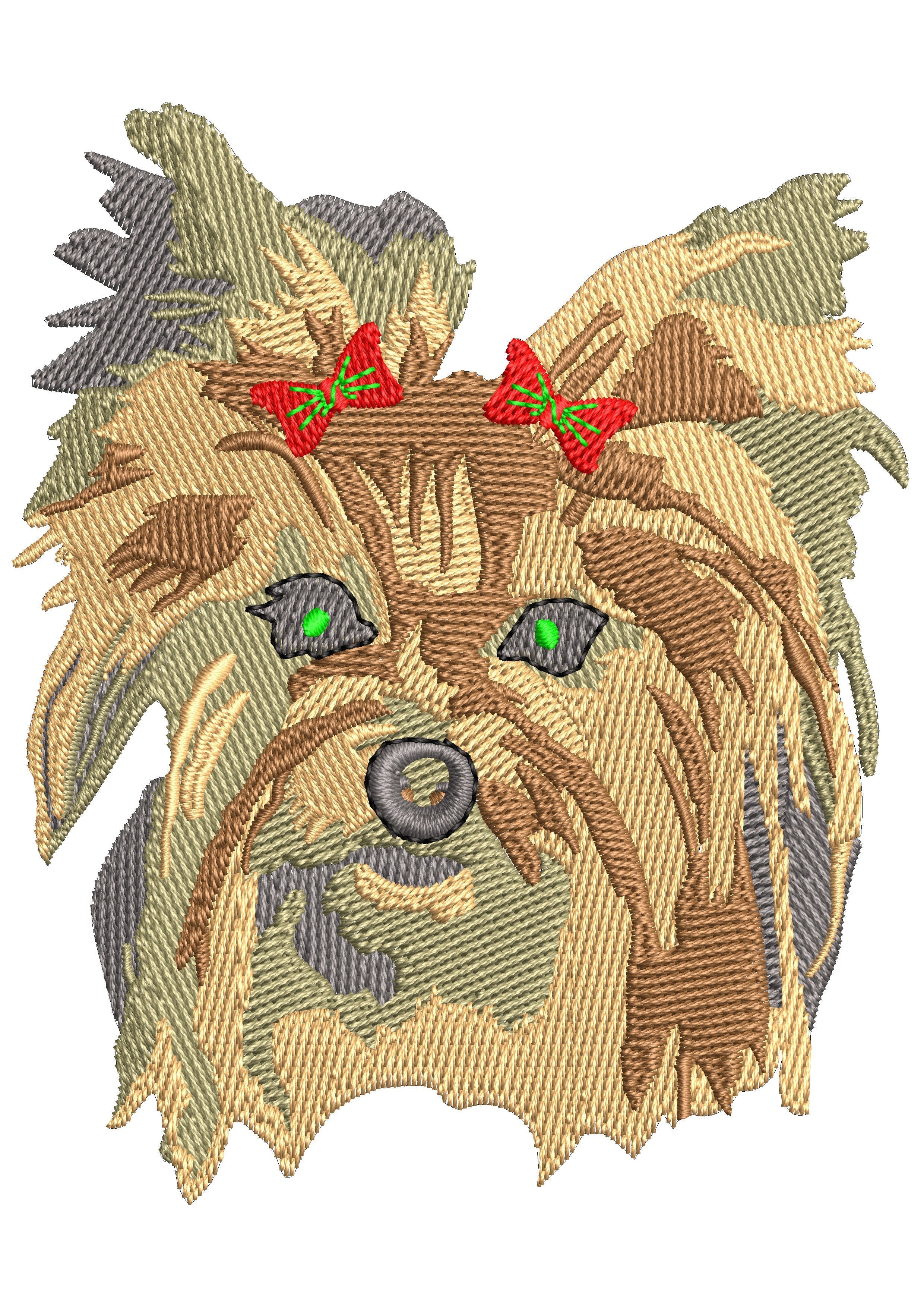 Puppy Head Embroidery Design