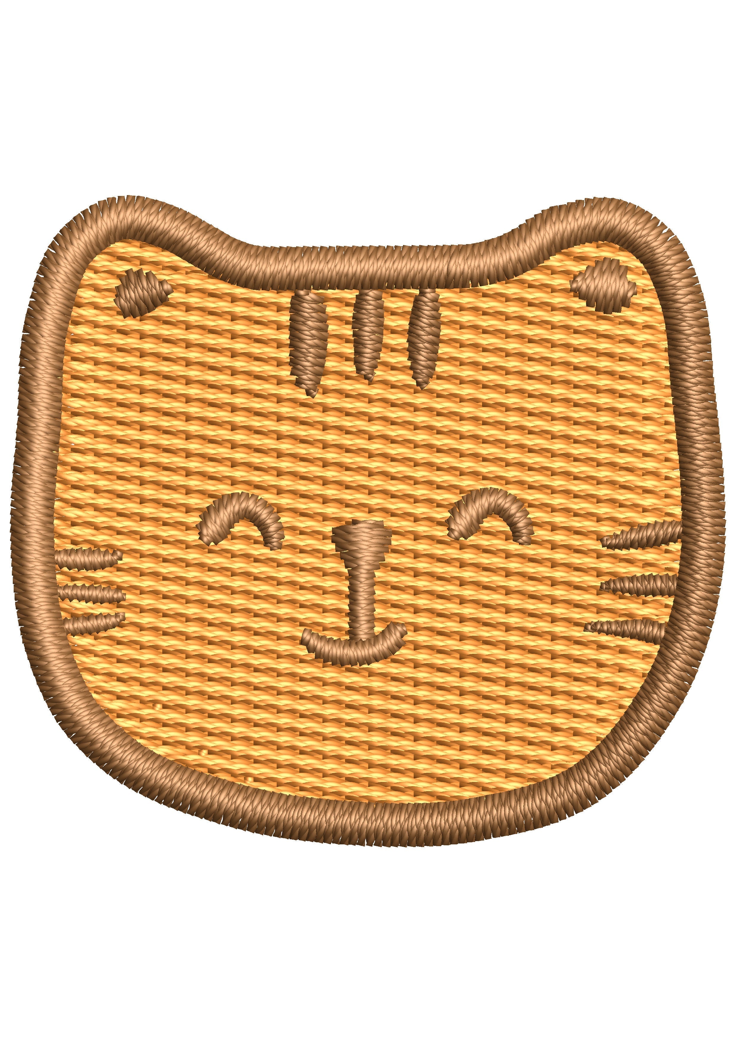Kittiy Head Embroidery Design