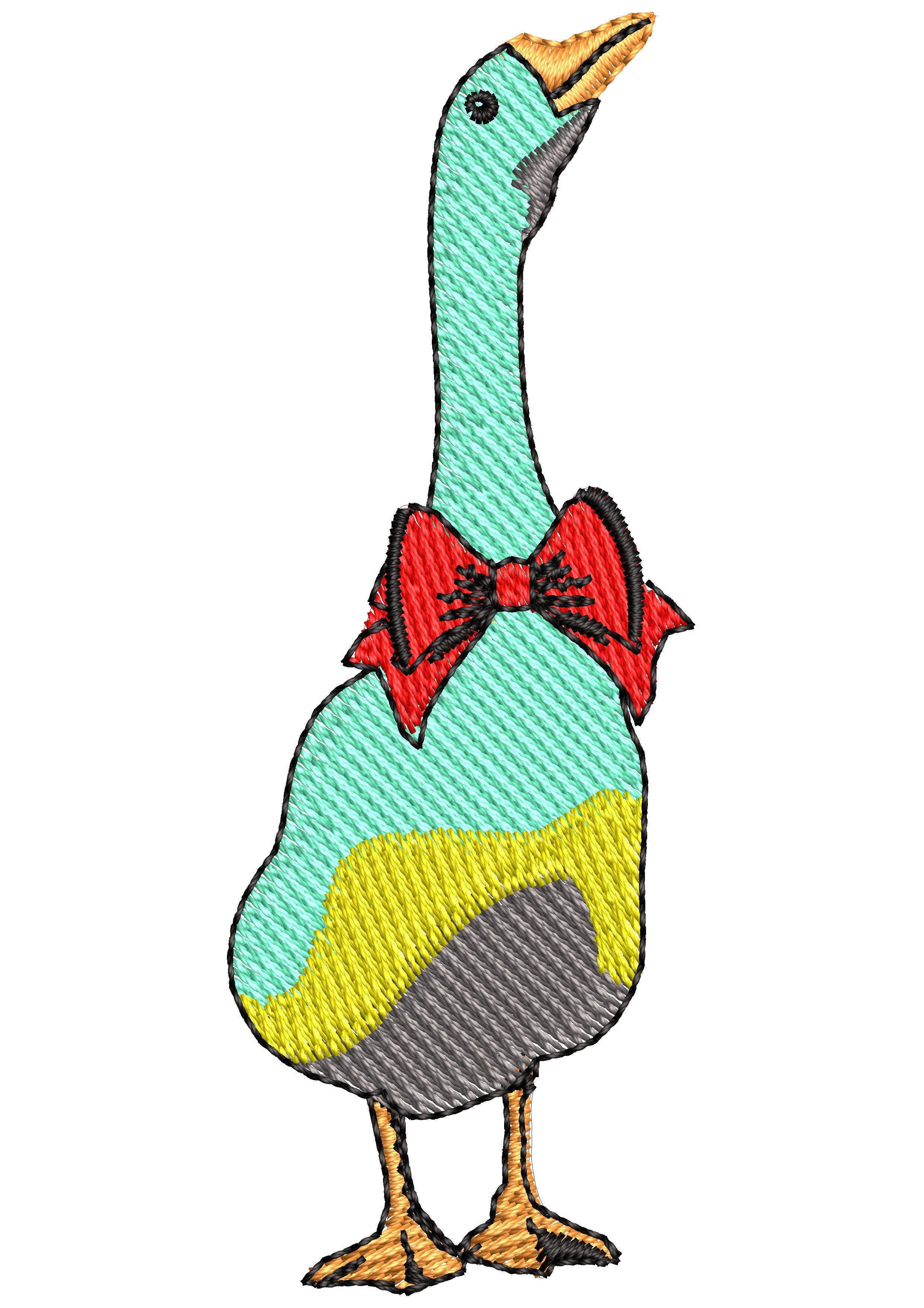 Guast Duck Embroidery Design